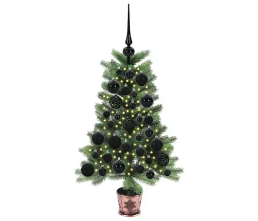 Ziemassvētku Eglīte Su 150 Led Ar Statīvu Zaļa 65 Cm Pe Vidaxl