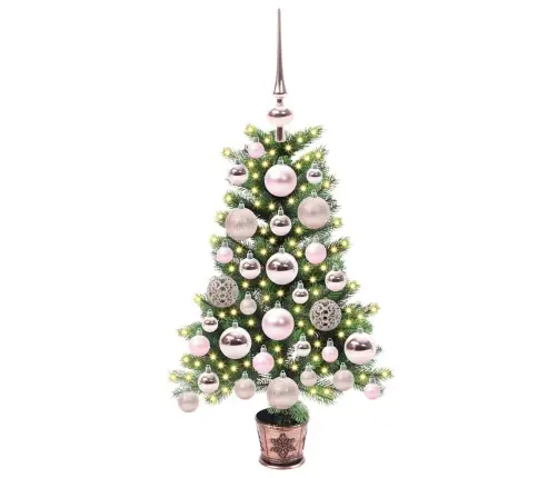 Ziemassvētku Eglīte Su 150 Led Ar Statīvu Zaļa 65 Cm Pe Vidaxl