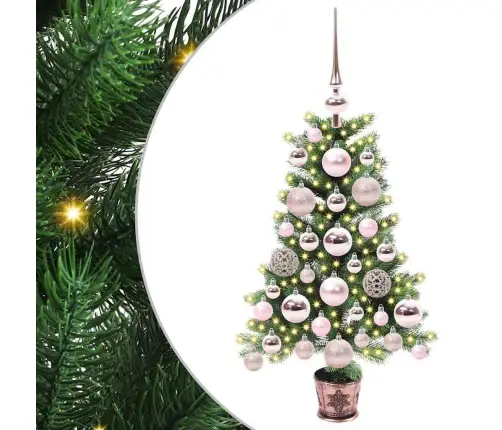 Ziemassvētku Eglīte Su 150 Led Ar Statīvu Zaļa 65 Cm Pe Vidaxl