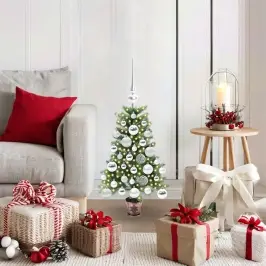 Ziemassvētku Eglīte Su 150 Led Ar Statīvu Zaļa 65 Cm Pe Vidaxl