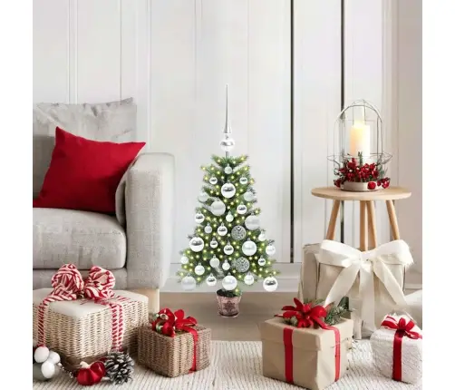 Ziemassvētku Eglīte Su 150 Led Ar Statīvu Zaļa 65 Cm Pe Vidaxl