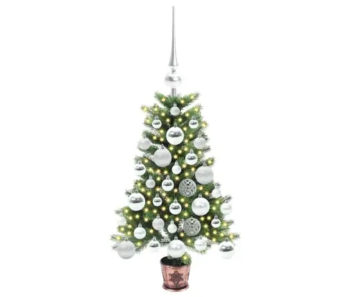 Ziemassvētku Eglīte Su 150 Led Ar Statīvu Zaļa 65 Cm Pe Vidaxl