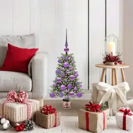 Ziemassvētku Eglīte Su 150 Led Ar Statīvu Zaļa 65 Cm Pe Vidaxl