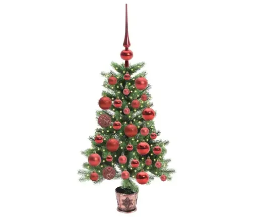 Ziemassvētku Eglīte Su 150 Led Ar Statīvu Zaļa 90 Cm Pe Vidaxl