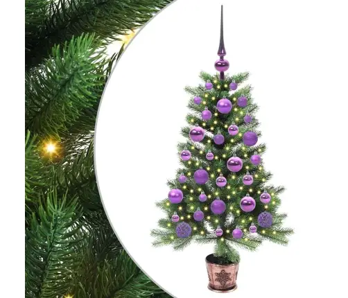 Kalėdų Eglutė Su 150 Led S Stovu Žalia 90 Cm Pe