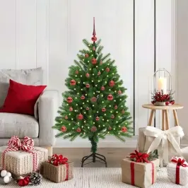 Kalėdų Eglutė Su 150 Led S Stovu Žalia 120 Cm Pe Kalėdų Eglutė Su 150 Led S Stovu Žalia 120 Cm Pe