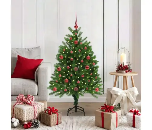 Ziemassvētku Eglīte Su 150 Led Ar Statīvu Zaļa 120 Cm Pe Vidaxl