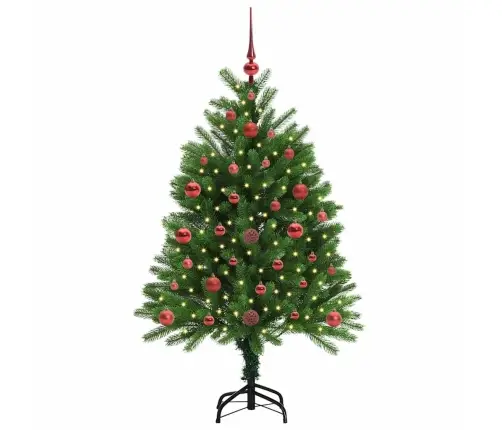 Kalėdų Eglutė Su 150 Led S Stovu Žalia 120 Cm Pe