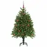 Kalėdų Eglutė Su 150 Led S Stovu Žalia 120 Cm Pe