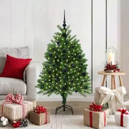 Ziemassvētku Eglīte Su 150 Led Ar Statīvu Zaļa 120 Cm Pe Vidaxl Ziemassvētku Eglīte Su 150 Led Ar Statīvu Zaļa 120 Cm Pe Vidaxl