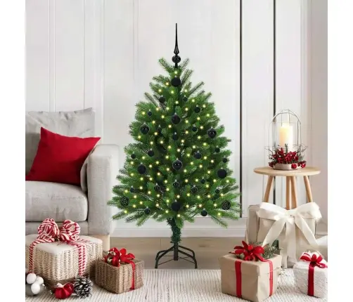 Ziemassvētku Eglīte Su 150 Led Ar Statīvu Zaļa 120 Cm Pe Vidaxl