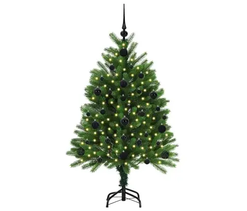 Ziemassvētku Eglīte Su 150 Led Ar Statīvu Zaļa 120 Cm Pe Vidaxl