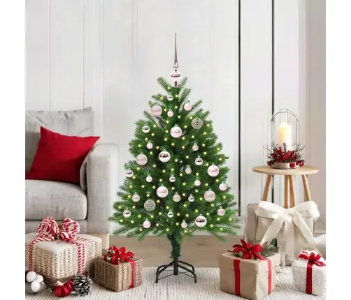 Kalėdų Eglutė Su 150 Led S Stovu Žalia 120 Cm Pe