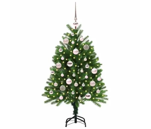 Kalėdų Eglutė Su 150 Led S Stovu Žalia 120 Cm Pe