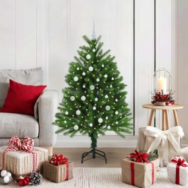 Ziemassvētku Eglīte Su 150 Led Ar Statīvu Zaļa 120 Cm Pe Vidaxl