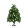 Ziemassvētku Eglīte Su 150 Led Ar Statīvu Zaļa 120 Cm Pe Vidaxl