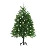 Ziemassvētku Eglīte Su 150 Led Ar Statīvu Zaļa 120 Cm Pe Vidaxl