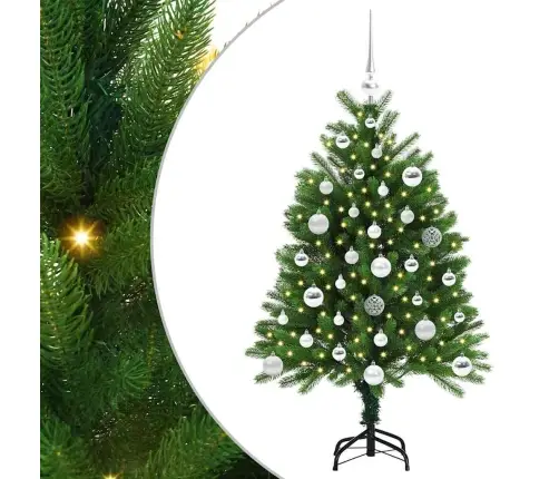 Jõulupuu Koos 150 Led-Iga Koos Alusega Roheline 120 Cm Pe