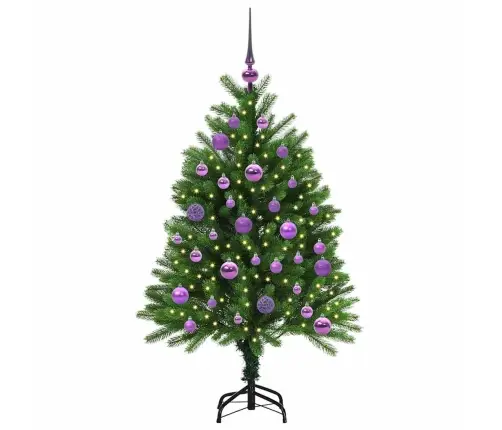 Ziemassvētku Eglīte Su 150 Led Ar Statīvu Zaļa 120 Cm Pe Vidaxl