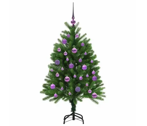 Ziemassvētku Eglīte Su 150 Led Ar Statīvu Zaļa 120 Cm Pe Vidaxl