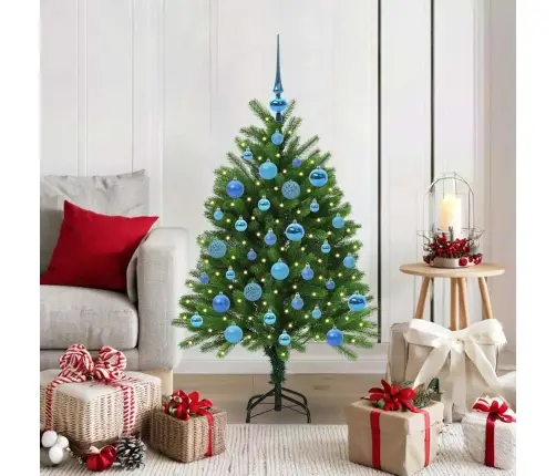 Jõulupuu Koos 150 Led-Iga Koos Alusega Roheline 120 Cm Pe