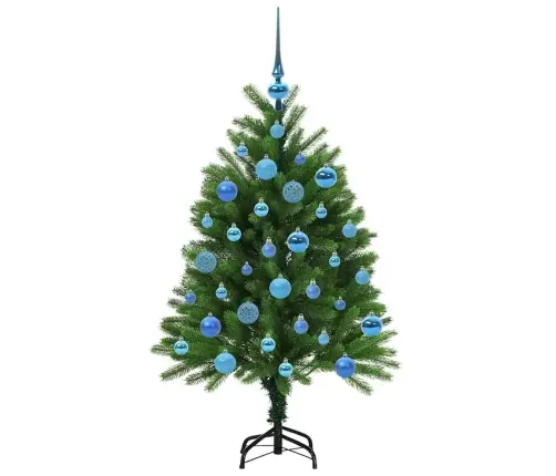 Jõulupuu Koos 150 Led-Iga Koos Alusega Roheline 120 Cm Pe