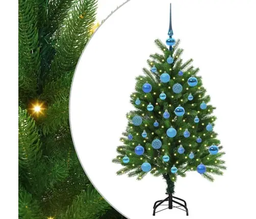 Jõulupuu Koos 150 Led-Iga Koos Alusega Roheline 120 Cm Pe