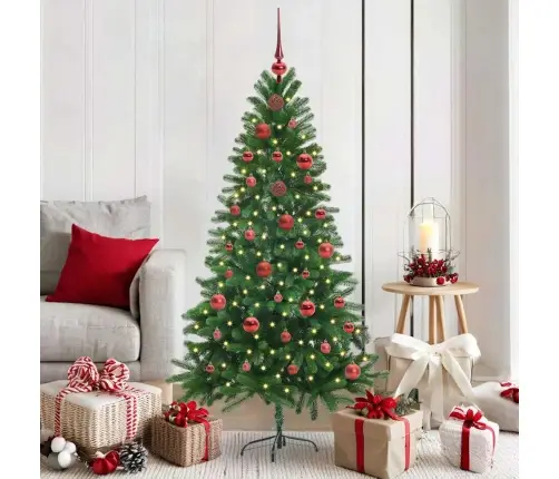 Ziemassvētku Eglīte Su 150 Led Ar Statīvu Zaļa 150 Cm Pe Vidaxl