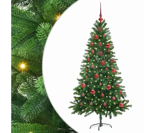 Ziemassvētku Eglīte Su 150 Led Ar Statīvu Zaļa 150 Cm Pe Vidaxl