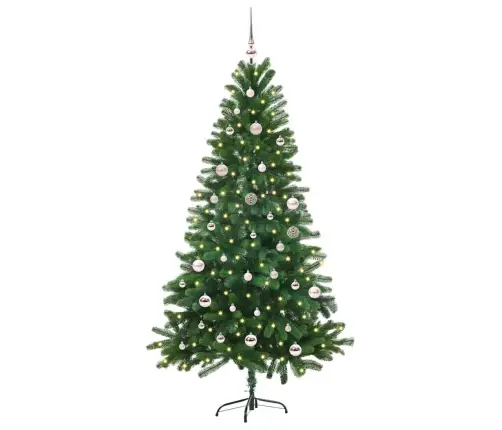 Ziemassvētku Eglīte Su 150 Led Ar Statīvu Zaļa 150 Cm Pe Vidaxl