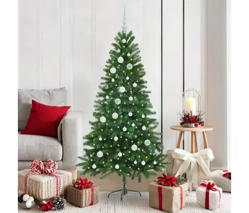 Jõulupuu Koos 150 Led-Iga Koos Alusega Roheline 150 Cm Pe