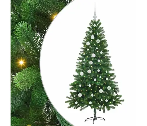 Jõulupuu Koos 150 Led-Iga Koos Alusega Roheline 150 Cm Pe