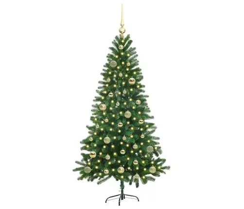 Kalėdų Eglutė Su 150 Led S Stovu Žalia 150 Cm Pe Kalėdų Eglutė Su 150 Led S Stovu Žalia 150 Cm Pe