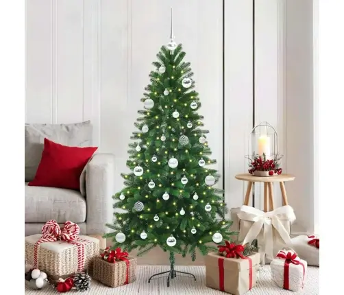 Ziemassvētku Eglīte Su 150 Led Ar Statīvu Zaļa 150 Cm Pe Vidaxl