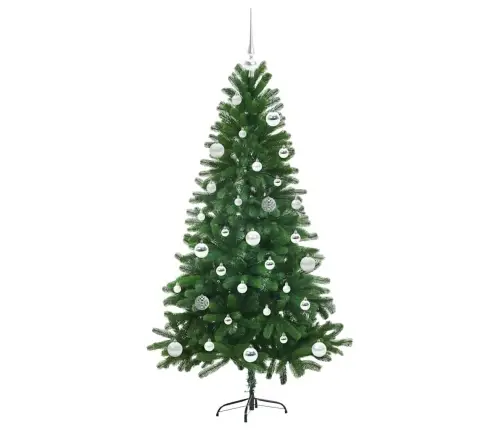 Ziemassvētku Eglīte Su 150 Led Ar Statīvu Zaļa 150 Cm Pe Vidaxl