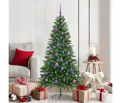 Ziemassvētku Eglīte Su 150 Led Ar Statīvu Zaļa 150 Cm Pe Vidaxl