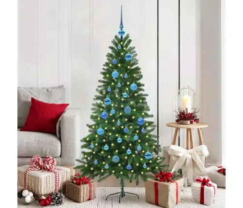 Kalėdų Eglutė Su 150 Led S Stovu Žalia 150 Cm Pe