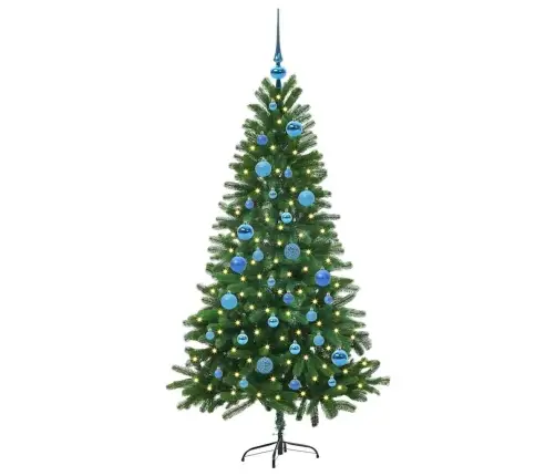 Kalėdų Eglutė Su 150 Led S Stovu Žalia 150 Cm Pe