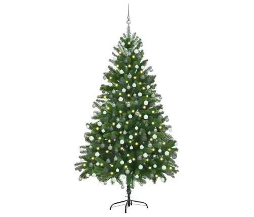 Kalėdų Eglutė Su 300 Led S Stovu Žalia 180 Cm Pe Kalėdų Eglutė Su 300 Led S Stovu Žalia 180 Cm Pe