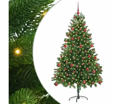 Ziemassvētku Eglīte Su 300 Led Ar Statīvu Zaļa 180 Cm Pe Vidaxl