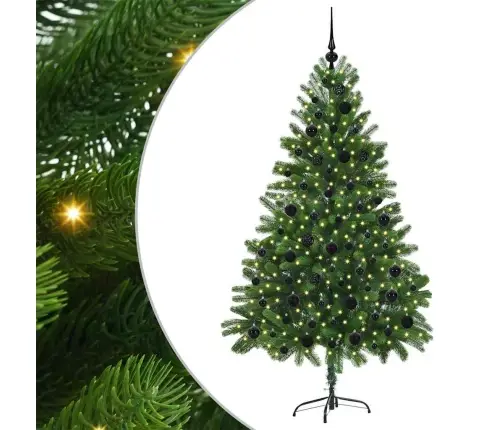 Ziemassvētku Eglīte Su 300 Led Ar Statīvu Zaļa 180 Cm Pe Vidaxl