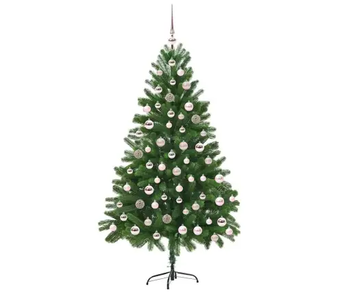 Ziemassvētku Eglīte Su 300 Led Ar Statīvu Zaļa 180 Cm Pe Vidaxl