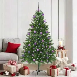 Kalėdų Eglutė Su 300 Led S Stovu Žalia 180 Cm Pe