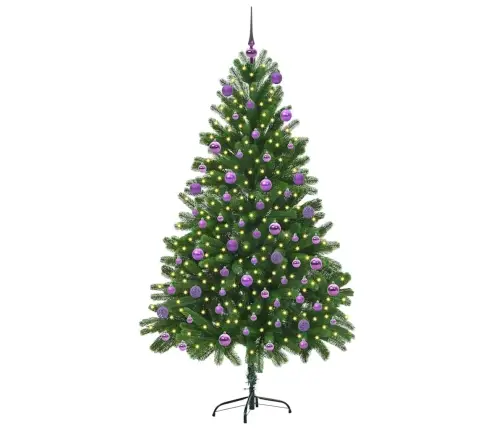 Ziemassvētku Eglīte Su 300 Led Ar Statīvu Zaļa 180 Cm Pe Vidaxl