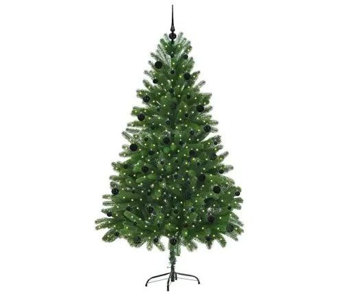 Kalėdų Eglutė Su 300 Led S Stovu Žalia 210 Cm Pe