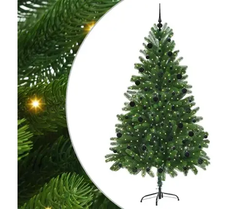 Kalėdų Eglutė Su 300 Led S Stovu Žalia 210 Cm Pe