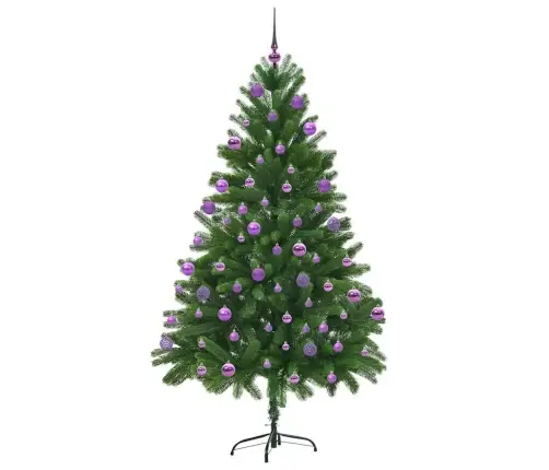 Ziemassvētku Eglīte Su 300 Led Ar Statīvu Zaļa 210 Cm Pe Vidaxl