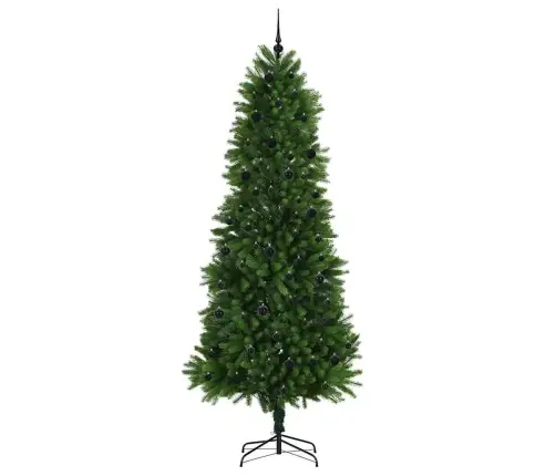 Ziemassvētku Eglīte Su 300 Led Ar Statīvu Zaļa 240 Cm Pe Vidaxl