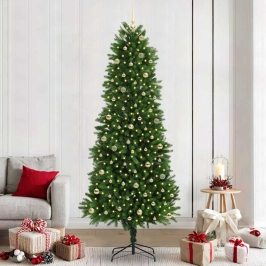 Ziemassvētku Eglīte Su 300 Led Ar Statīvu Zaļa 240 Cm Pe Vidaxl