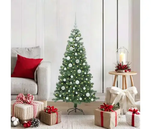 Ziemassvētku Eglīte Su 150 Led Ar Statīvu Zaļa 120 Cm Pvc Vidaxl